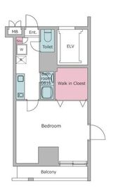 パークフラッツ西早稲田 206 間取り図