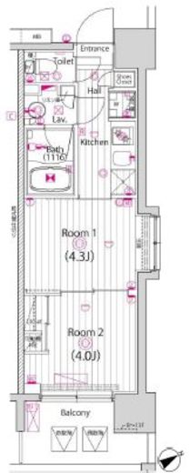 ガーラ・プレシャス元住吉 7階 間取り図