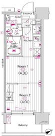 ガーラ・プレシャス元住吉 7階 間取り図