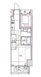 La Douceur田端 (ラドゥセール田端) 701 間取り図