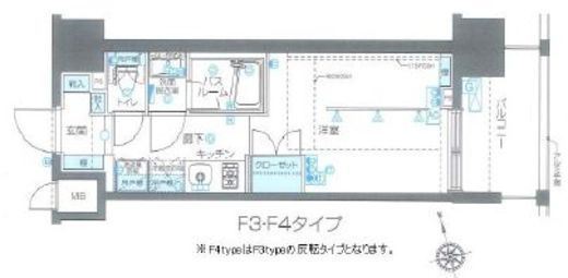 ZOOM品川南 8階 間取り図