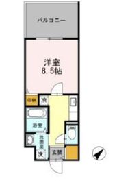 ヒルフラット大崎 507 間取り図