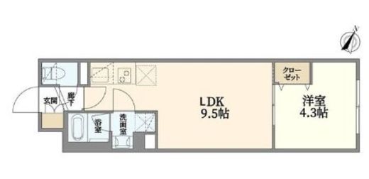 MFPRコート南大塚 204 間取り図