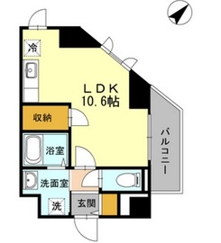 ヒルフラット大崎 301 間取り図