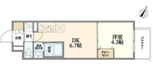 MFPRコート南大塚 506 間取り図