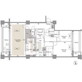 六本木プラシッド (ROPPONGI PLACID) 204 間取り図