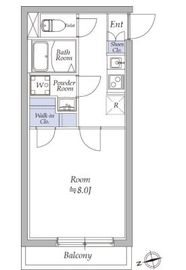 アトリオフラッツ奥沢 207 間取り図