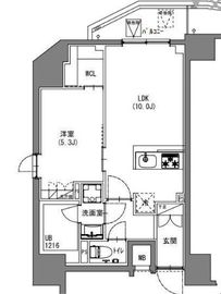 S-RESIDENCE新宿御苑 (エスレジデンス新宿御苑) 1204 間取り図