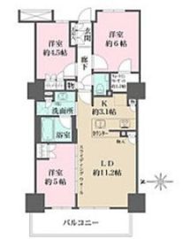 プライムパークス品川シーサイド ザ・タワー 19階 間取り図