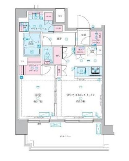 GENOVIA押上Ⅱ (ジェノヴィア押上Ⅱ) 4階 間取り図