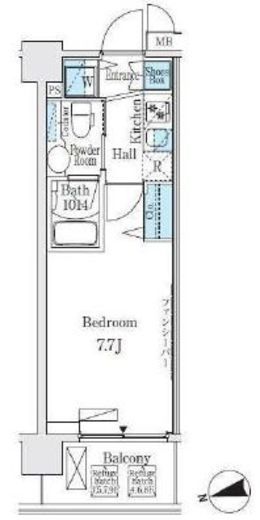 ディームス品川南大井2 203 間取り図
