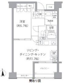 エーデル練馬 604 間取り図