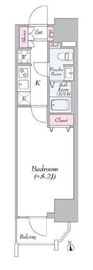 ログ浅草ウエスト 4階 間取り図