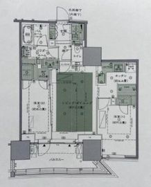 グランドヒルズ恵比寿 3階 間取り図