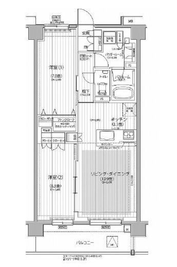 Nステージ東小金井 203 間取り図