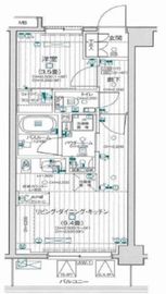パレステージ武蔵小金井II 5階 間取り図