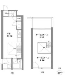 LUXENA HIGASHI-KOENJI (ラグゼナ東高円寺) 505 間取り図