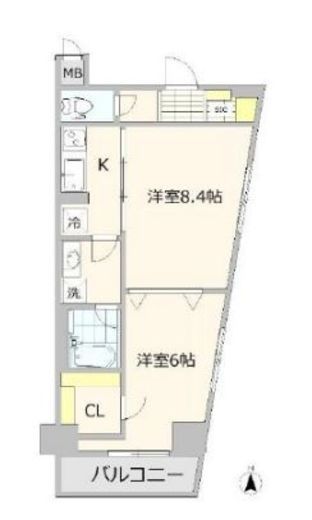 シンフォニーシティ荻窪 5階 間取り図
