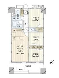 セルアージュ横濱カレイド 5階 間取り図