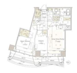 パークコート神宮北参道ザタワー 8階 間取り図