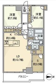 THE KOSUGI TOWER 47階 間取り図