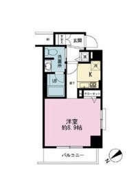 ADESSO上野Bellezza (アデッソ上野ベレッツァ) 8階 間取り図