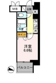 カスタリア住吉 806 間取り図