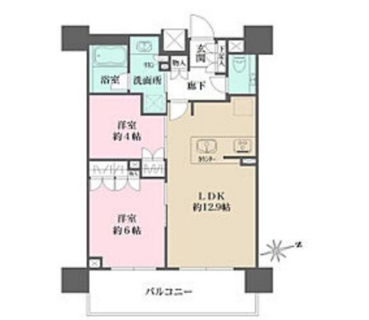 グランスイート高円寺 8階 間取り図