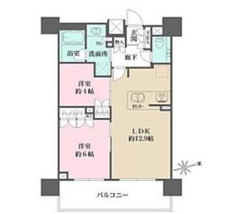 グランスイート高円寺 8階 間取り図