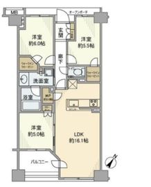プラウド練馬中村橋 4階 間取り図