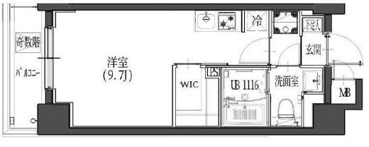 S-RESIDENCE東日暮里 (エスレジデンス東日暮里) 802 間取り図