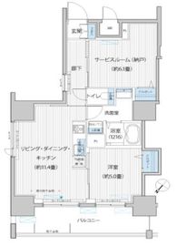 グランデュール富士 1102 間取り図