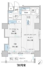 グランデュール富士 1301 間取り図