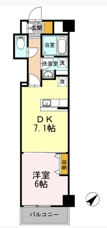 ヒルフラット大崎 518 間取り図