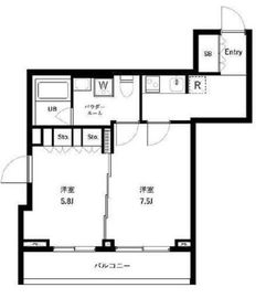 セジョリ高井戸 202 間取り図
