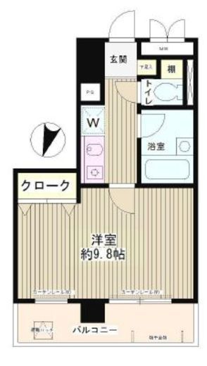 エスタシオン西新宿 403 間取り図