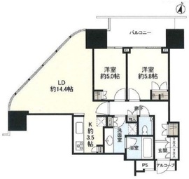 二子玉川ライズタワー 11階 間取り図