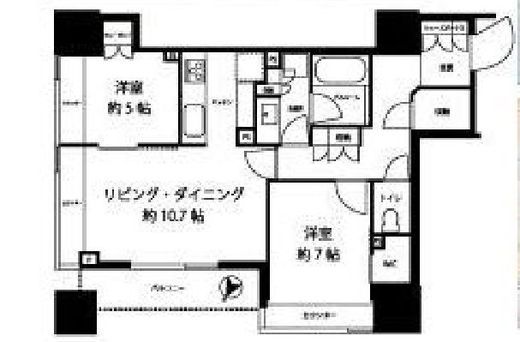 パークタワー渋谷本町 10階 間取り図