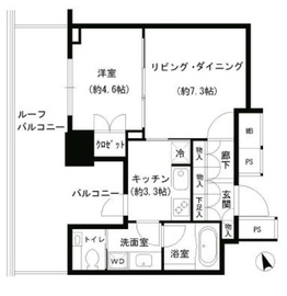 グランスイート虎ノ門 4階 間取り図