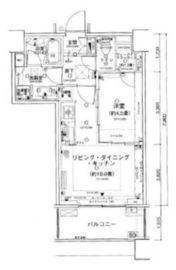 アウルタワー 8階 間取り図