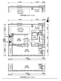 東雲キャナルコートCODAN 12-1204 間取り図