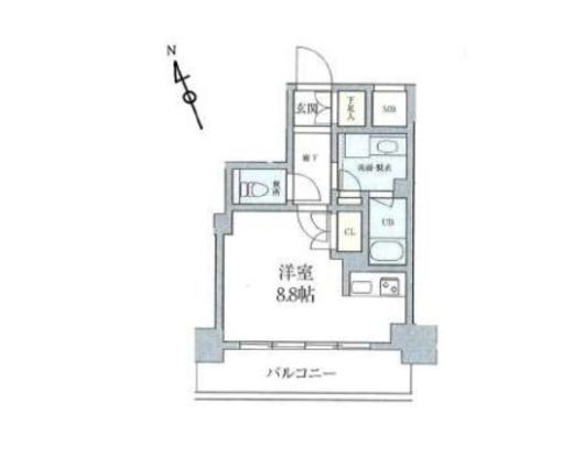 レジデンシャル目黒 5階 間取り図