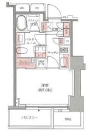 アトラス西早稲田 12階 間取り図