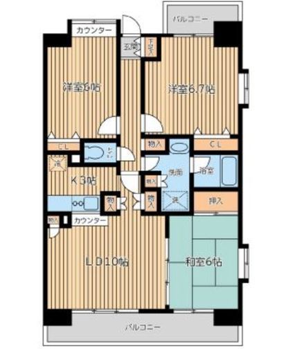 CITY SPIRE西葛西 (シティスパイア西葛西) 301 間取り図