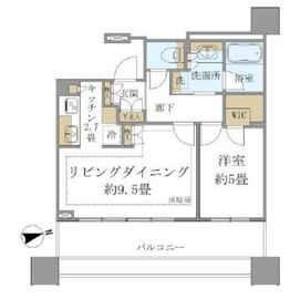 白金ザ・スカイ 15階 間取り図