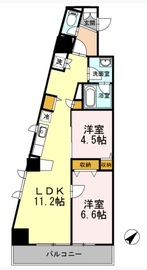 ヒルフラット大崎 109 間取り図