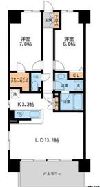 レジディア南千住 210 間取り図