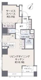 トーキョーオーディアム日本橋浜町 7階 間取り図
