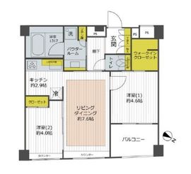 イニシアイオ杉並和泉 3階 間取り図