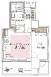 プラウドタワー芝浦 12階 間取り図